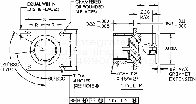 MS27499 Connectors, Receptacle, Electrical, Box Mounting Flange, Crimp ...